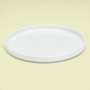Avet Plato Llano Elipse White Redondo con Ala Vertical 25 cm Alto 2,5 cm (4 Unidades)